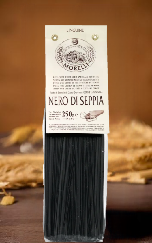 Linguine à l'encre de seiche