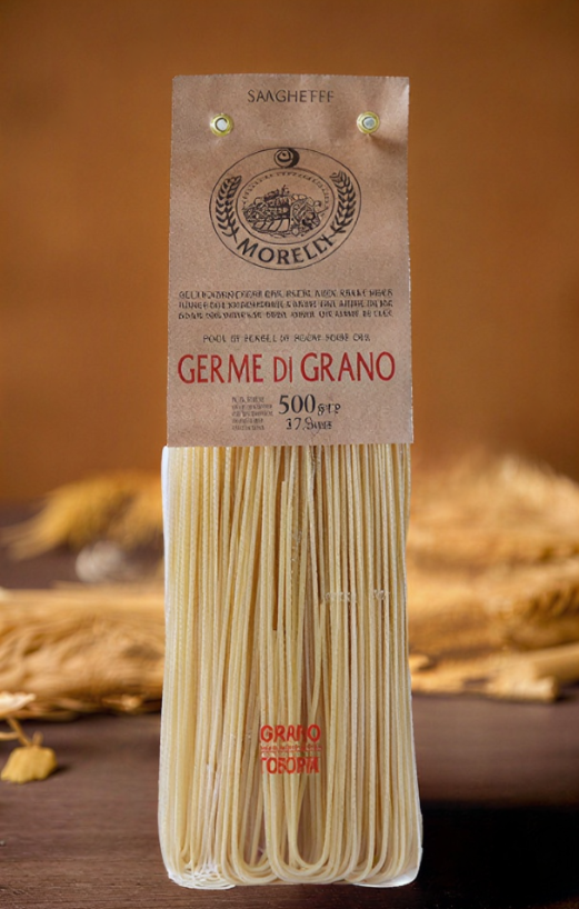 Spaghetti avec la germe de blé